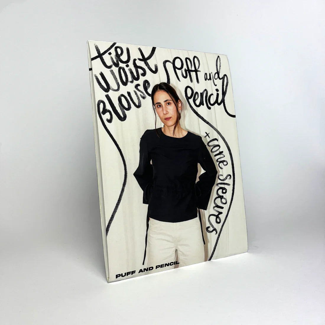 Puff and Pencil - Tie Waist blouse x Cone sleeve