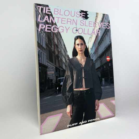 Puff and Pencil - Tie Blouse, Peggy Collar x Lantern Sleeve